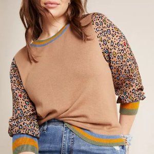 Anthropologie Celina Knit Pullover, Brown Size S